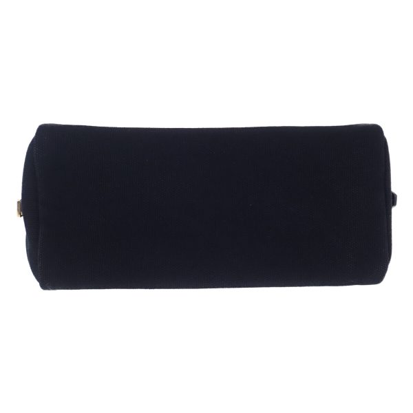 442817 06 Prada Canapa Pouch Canvas Cosmetic Pouch Black