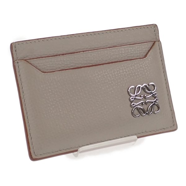 442856 01 Loewe Anagram Card Holder Light Ghost Beige