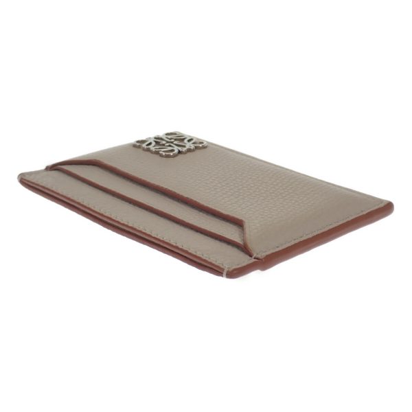 442856 04 Loewe Anagram Card Holder Light Ghost Beige