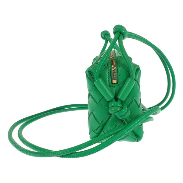 443702 04 Bottega Veneta Mini Loop Camera Bag Parakeet Green