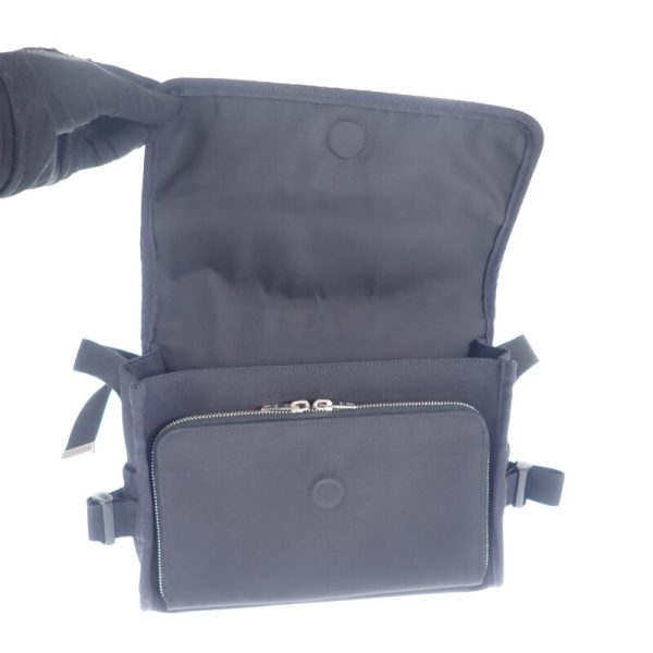 444172 07 Celine Small Trekking Messenger Shoulder Bag Black