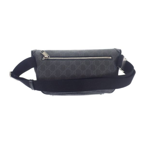 444269 03 Gucci Large Belt Body Bag Supreme Canvas Black