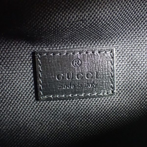 444269 06 Gucci Large Belt Body Bag Supreme Canvas Black