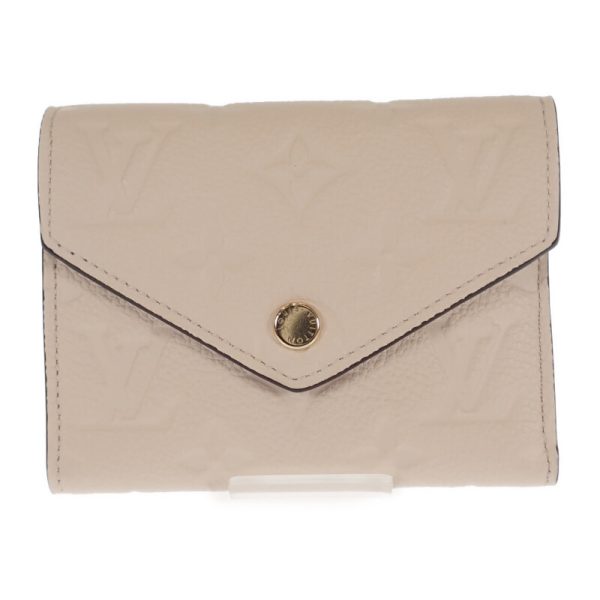 444514 02 Louis Vuitton Tri fold Wallet Creme Ivory