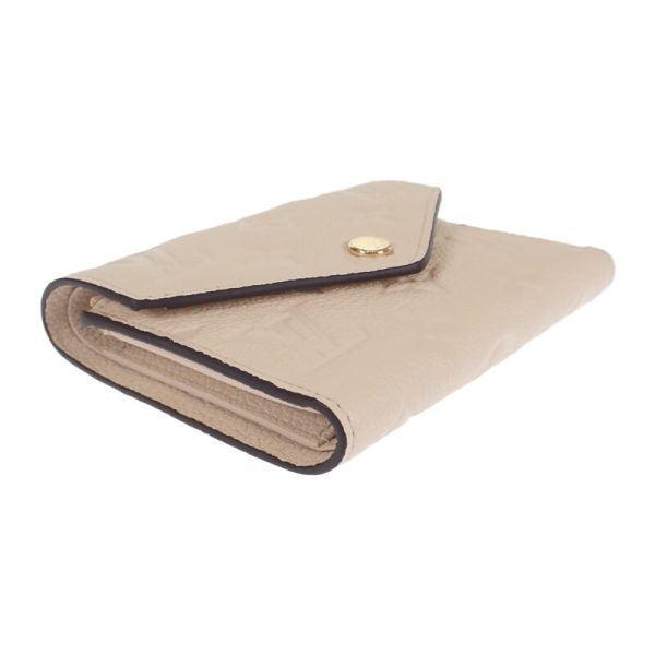 444514 04 Louis Vuitton Tri fold Wallet Creme Ivory