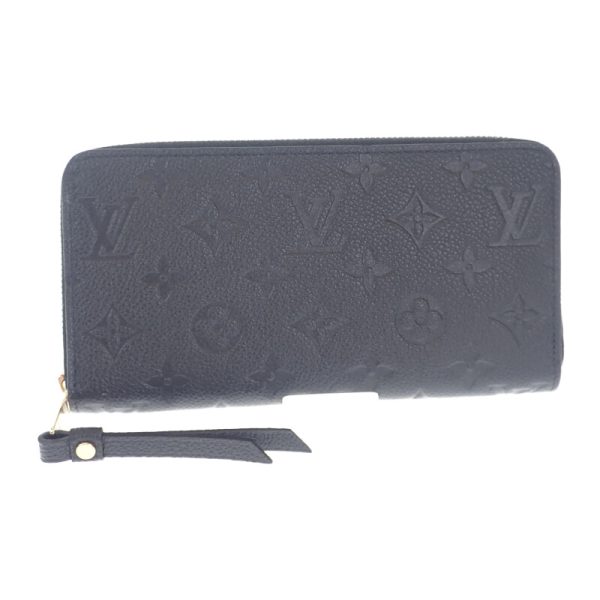 444761 02 Louis Vuitton Zippy Long Round Wallet Noir Black