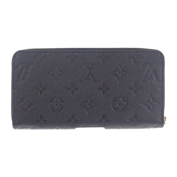 444761 03 Louis Vuitton Zippy Long Round Wallet Noir Black