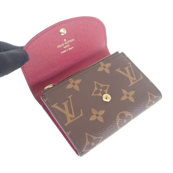 444843 04 Louis Vuitton Portomone Coin Case Purse Fuchsia