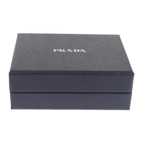 444903 11 Prada Vitello Dyno Leather Bifold Wallet White