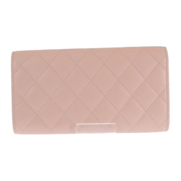 445030 03 Chanel Coco Star Flap Long Wallet Light Pink