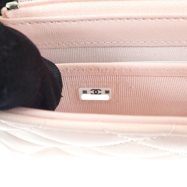 445030 08 Chanel Coco Star Flap Long Wallet Light Pink