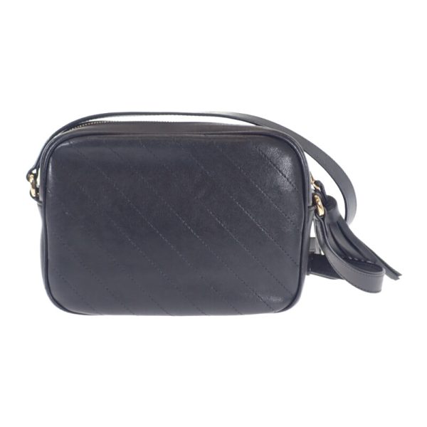 445104 02 Gucci Small Shoulder Bag Blondie Leather Black