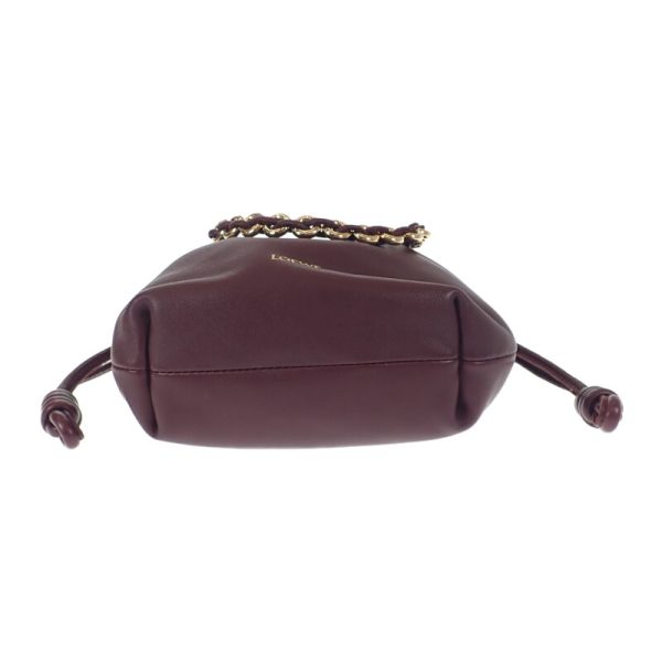 445216 07 Loewe Flamenco Purse Shoulder Clutch Dark Burgundy