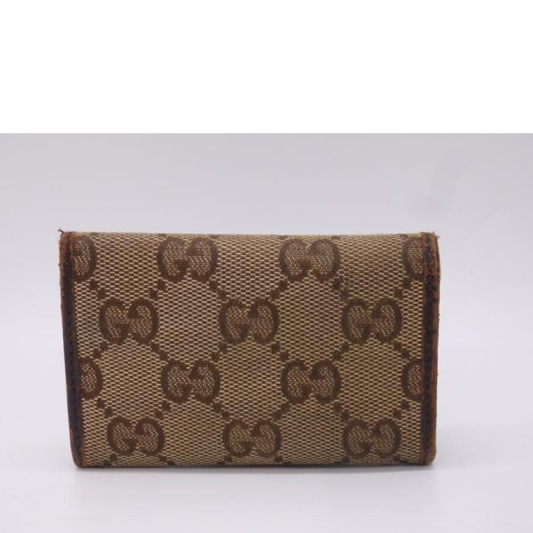 44549 2 Gucci Signature GG Canvas Key Case Beige