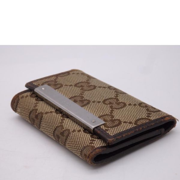 44549 3 Gucci Signature GG Canvas Key Case