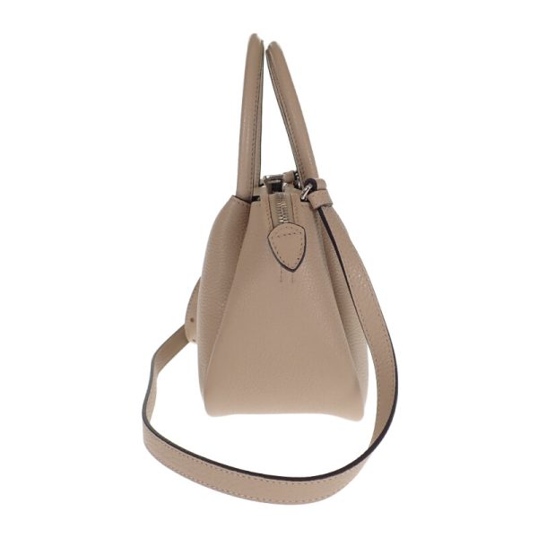 445498 05 Prada Zipper Closure Handbag Shoulder Sand Beige