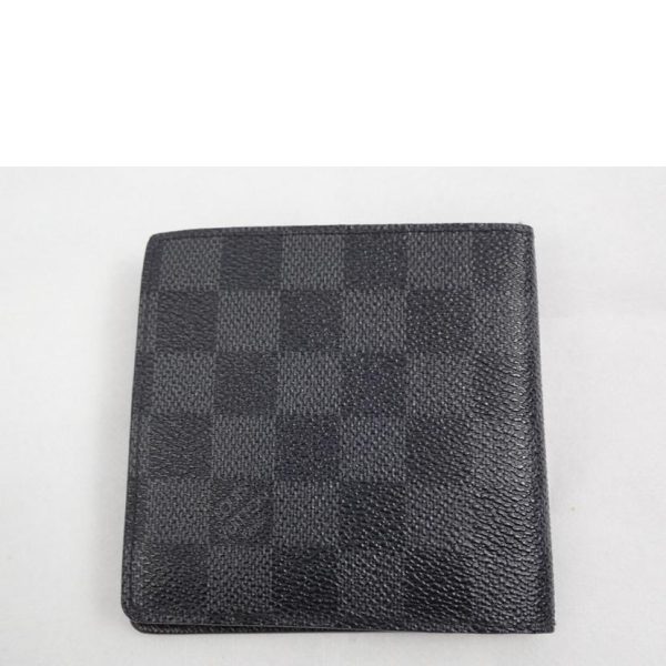 44553 2 Louis Vuitton Portefeuil Marco Damier Graphite Wallet Black