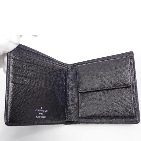 44553 3 Louis Vuitton Portefeuil Marco Damier Graphite Wallet Black