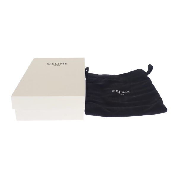 445809 11 Celine Large Zipped Long Wallet Triomphe Black