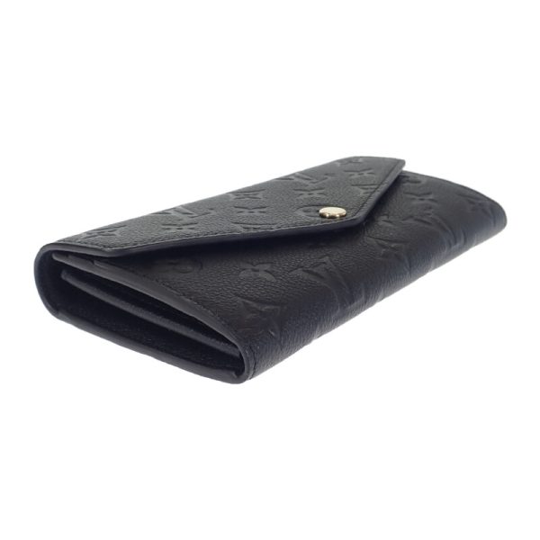 445829 04 Louis Vuitton Sala Long Wallet Bi fold Noir Black