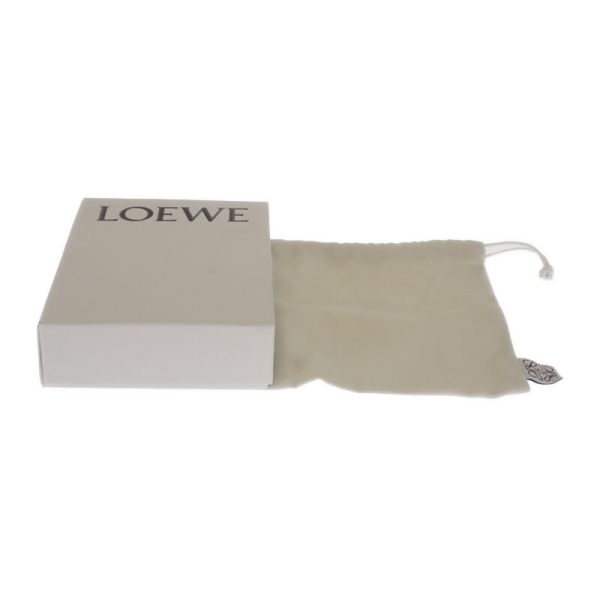 445841 12 Loewe Anagram Trifold Wallet Calfskin Clay Green