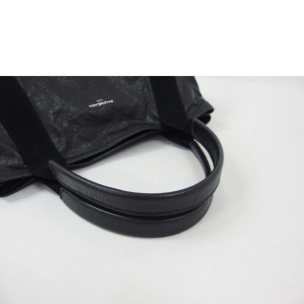 44615 4 Balenciaga Navy Hippo S Tote Bag Black