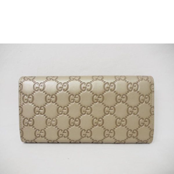 44641 2 Gucci Lovely Heart Guccisima 2 Fold Long Wallet Pink