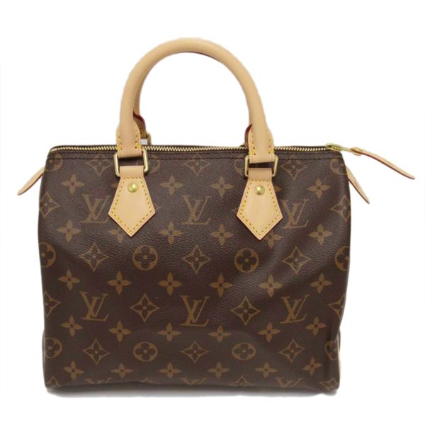 44646 1 Louis Vuitton Speedy 25 Monogram Handbag Brown