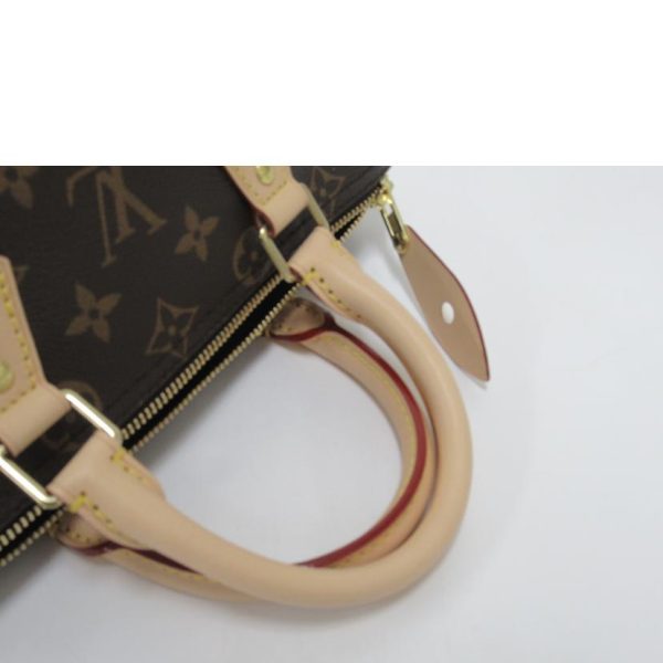 44646 4 Louis Vuitton Speedy 25 Monogram Handbag Brown