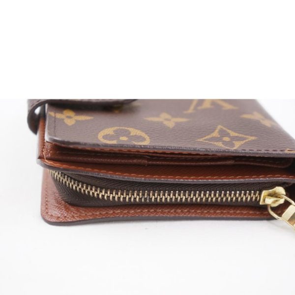 44711 9 Louis Vuitton Compact Zip Monogram Brown