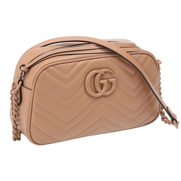 447632 daaaj 2754 GUCCI GG Marmont Quilted Chain Bag Bag Rose Pink