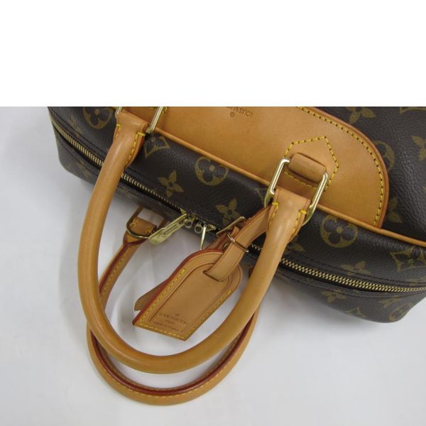 44790 3 Louis Vuitton Deauville Monogram Canvas Bag Brown