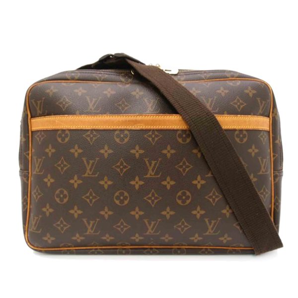 44839 1 Louis Vuitton Reporter GM Monogram Shoulder Bag Brown