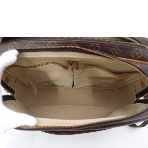 44839 5 Louis Vuitton Reporter GM Monogram Shoulder Bag Brown