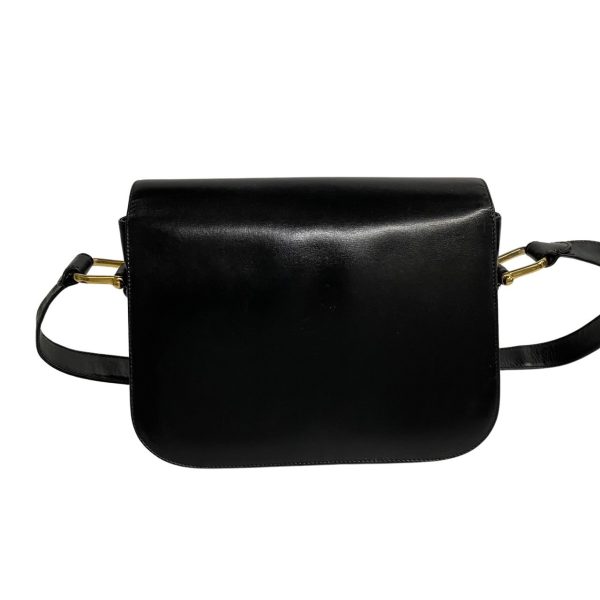 448j543291 4 Celine Vintage Horse Carriage Calf Leather Mini Shoulder Bag Black