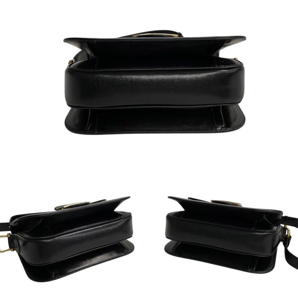 448j543291 6 Celine Vintage Horse Carriage Calf Leather Mini Shoulder Bag Black