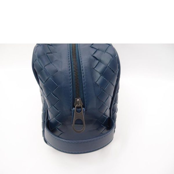 44936 4 Bottega Veneta Intrecciato Shoulder Bag Blue