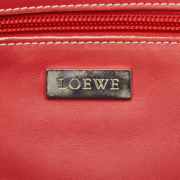 449914u38o5atbil 6 LOEWE Handbag Red Leather