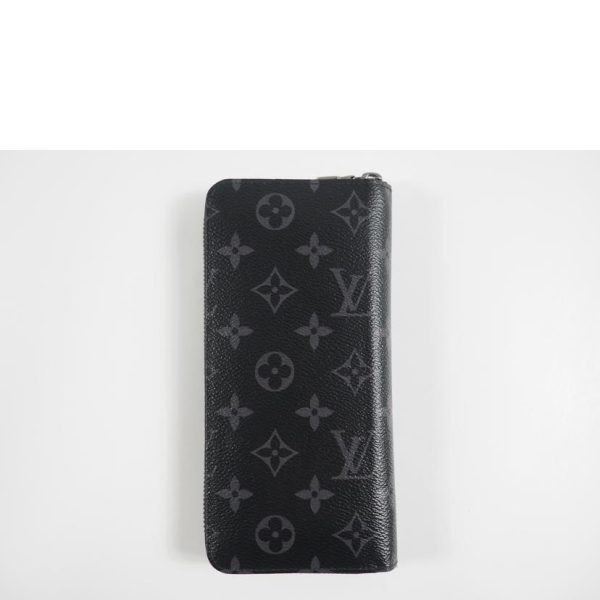 45023 2 Louis Vuitton Zippy Wallet Vertical Monogram Eclipse