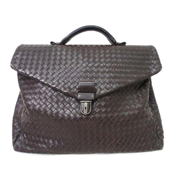 45025 1 Bottega Intrecciato Leather Business Bag