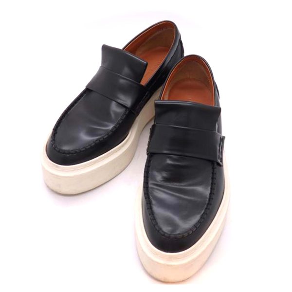 45058 1 Celine Thick Sole Loafers Black