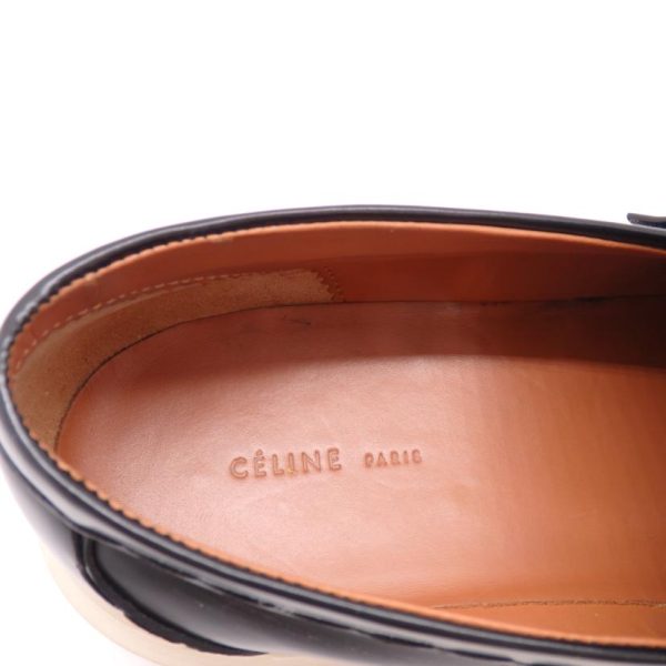 45058 4 Celine Thick Sole Loafers Black