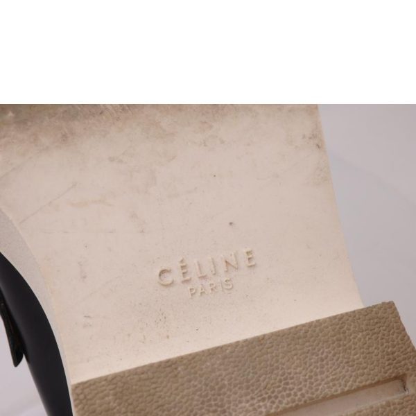 45058 6 Celine Thick Sole Loafers Black