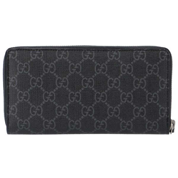 451273k561n1058 2 GUCCI GG Supreme King Snake Long Wallet Black