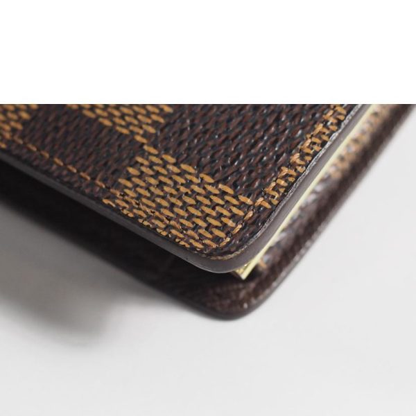 45254 9 Louis Vuitton Portefeuil Viennois Damier Canvas Wallet Brown