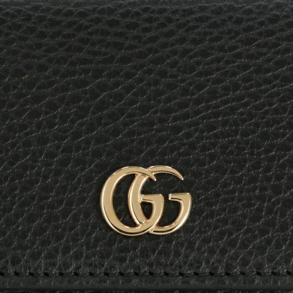 456116cao0g1000 3 GUCCI Petite Marmont Bifold Long Wallet Black