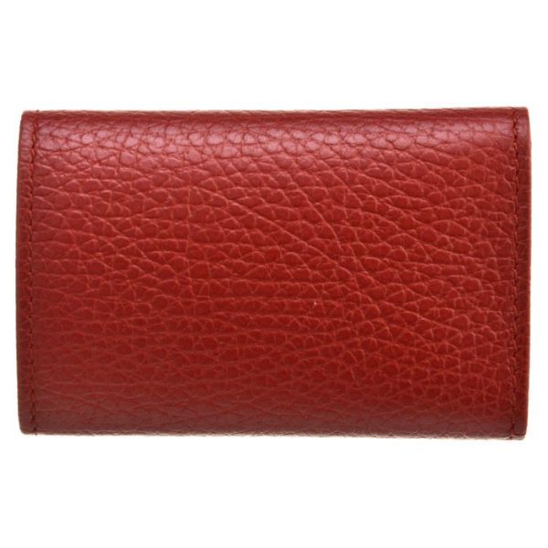 456118cao0g6433 2 GUCCI Petite Marmont 6 Key Case Red