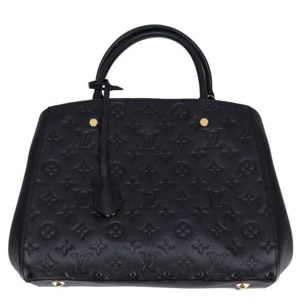 45703 1 Louis Vuitton Montaigne Empreinte Satchel Bag Black