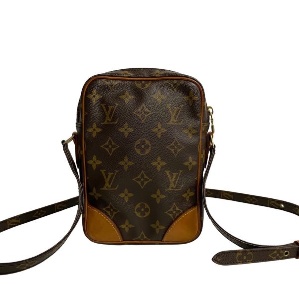 457k837338 5 Louis Vuitton Vintage Amazon Monogram Leather Mini Shoulder Bag Brown