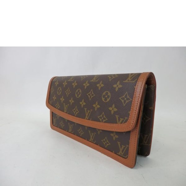 45848 3 Louis Vuitton Pochette Dame Monogram Clutch Brown